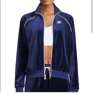 Nike Velvet Track Jacket small Petite